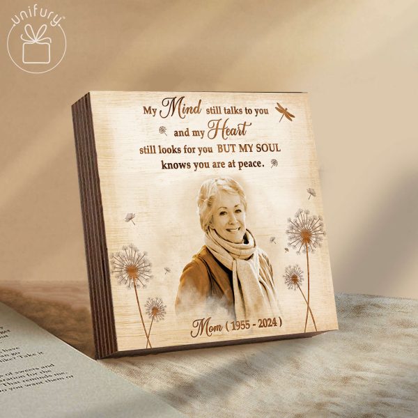 But My Soul Knows You Are At Peace Memorial Wooden Block For Discount - Image 3